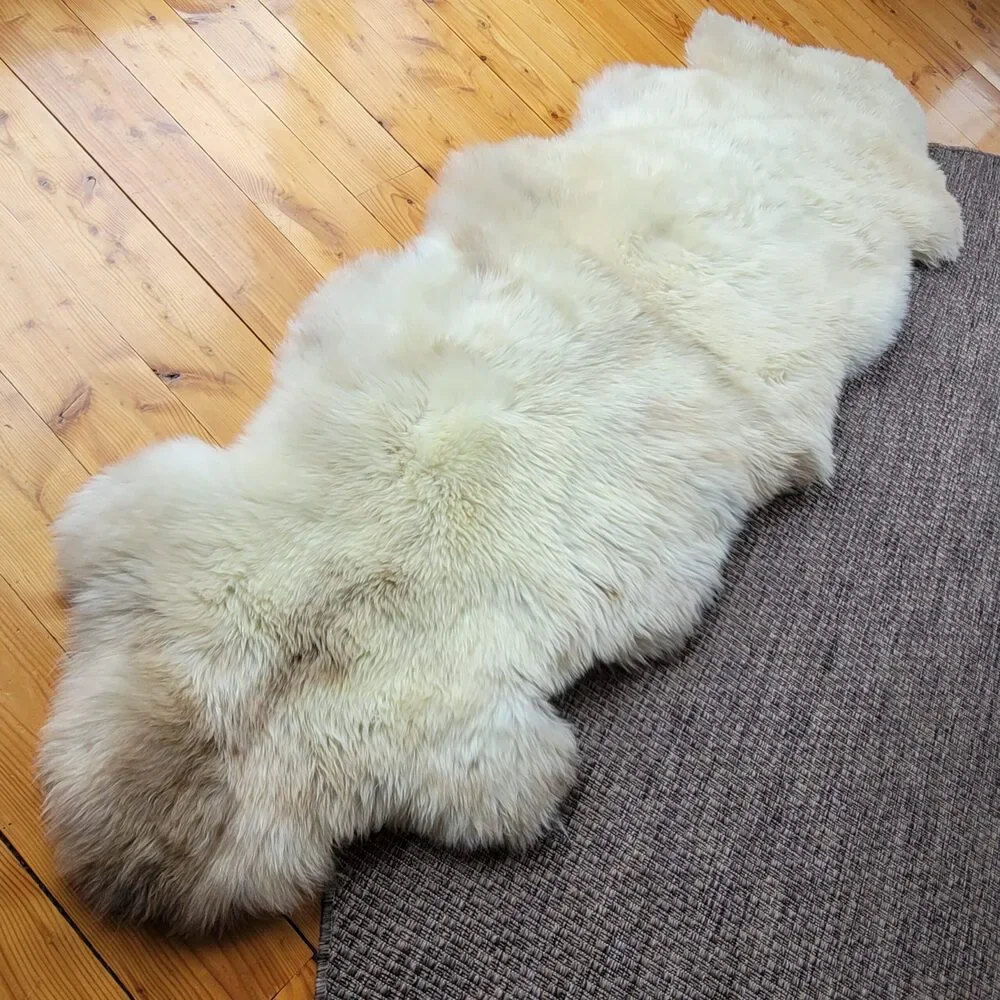 Genuine Double-Pelt Sheepskin Bench Cover Rare Breed Soft 76